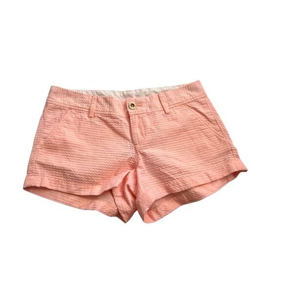 EUC Lilly Pulitzer peach shirts sz 6 peach summer pastel - Picture 1 of 5